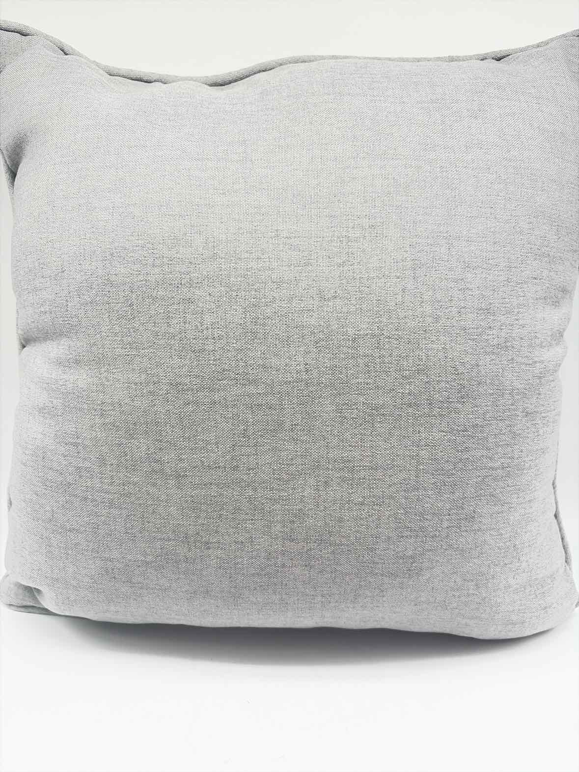 Gray Floral Embroidered Pillow | True Fashionistas.