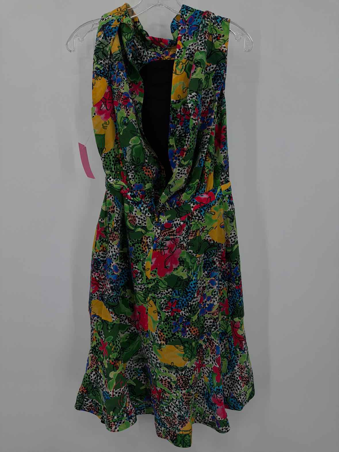 Pre-Owned Saloni Green Size 6 Short Sleeveless Dress | True Fashionistas.
