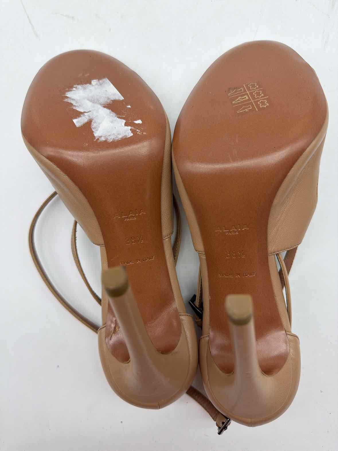 Pre-Owned Alaia Tan Size 38.5 Stiletto Heels | True Fashionistas.