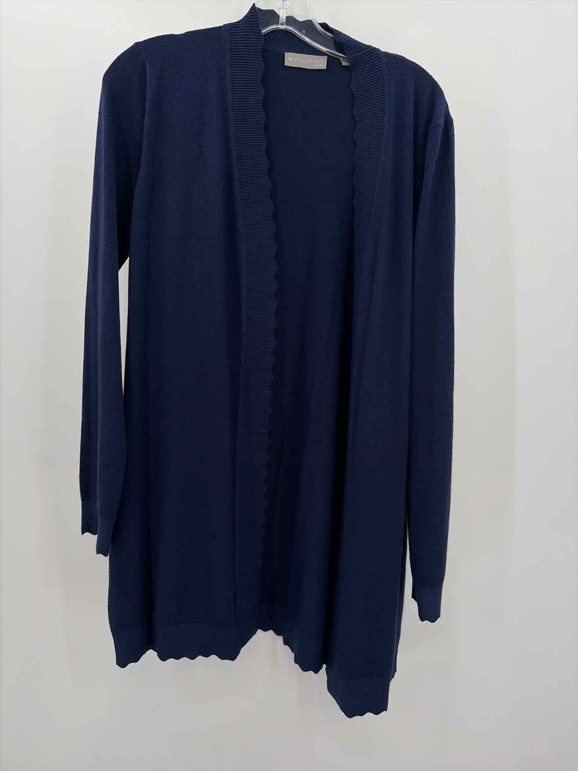 Pre-Owned Evolution by Cyrus Navy Size Medium Cardigan Sweater | True Fashionistas.