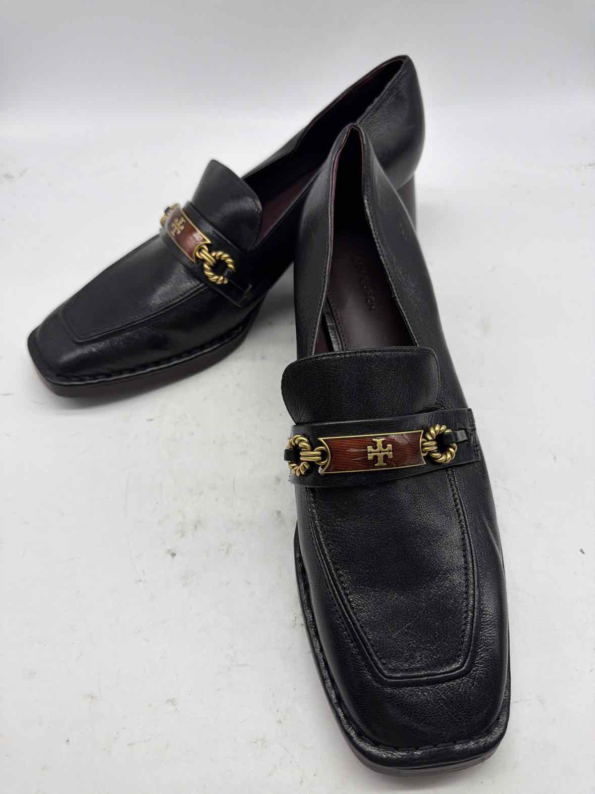 Pre-Owned Tory Burch Black Size 11 Slip On Heels | True Fashionistas.