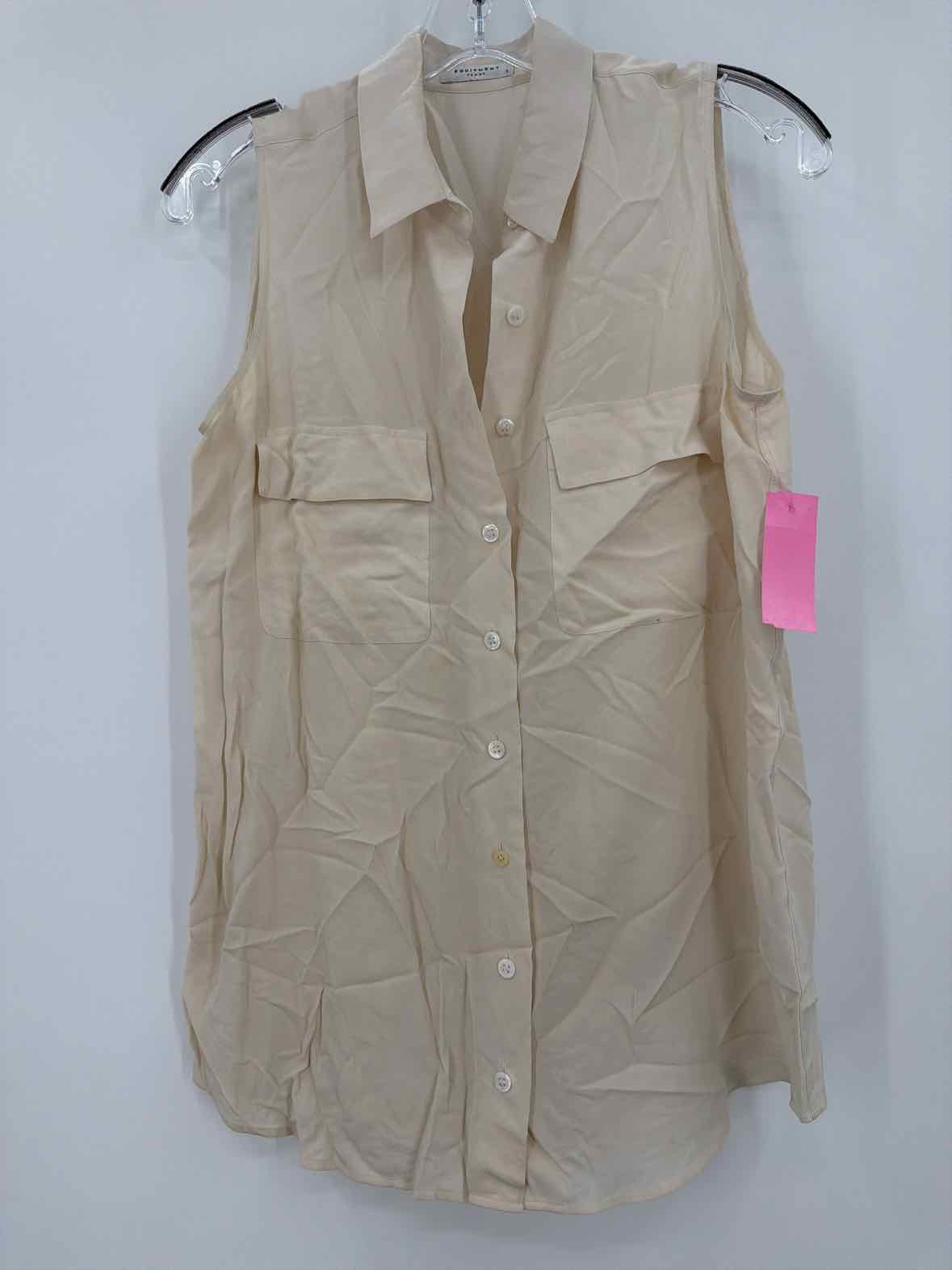 Pre-Owned Equipment Ivory Size Small Tank Top | True Fashionistas.