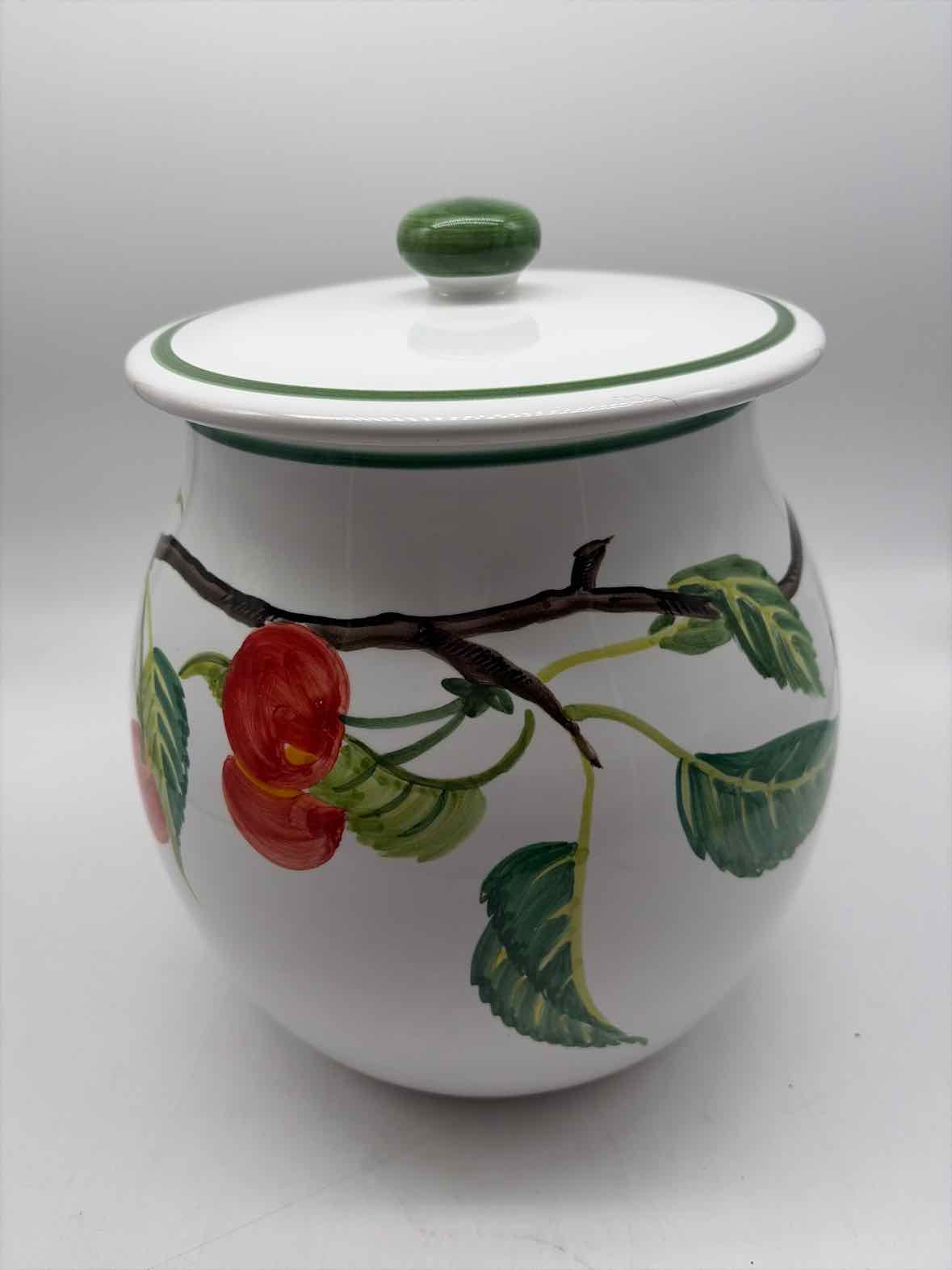 Pre-Owned Fratelli Mari Deruta Biscotti Jar | True Fashionistas.