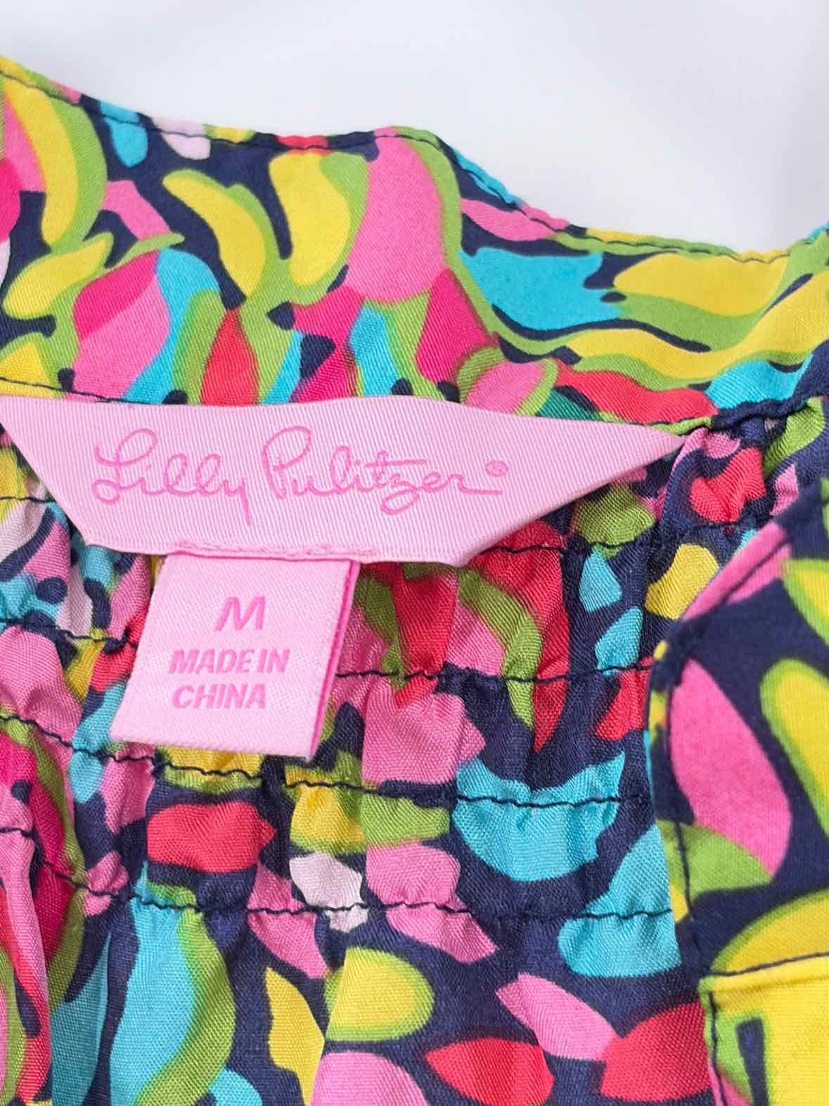 Pre-Owned Lilly Pulitzer Pink Size Medium Long Sleeve Blouse | True Fashionistas.