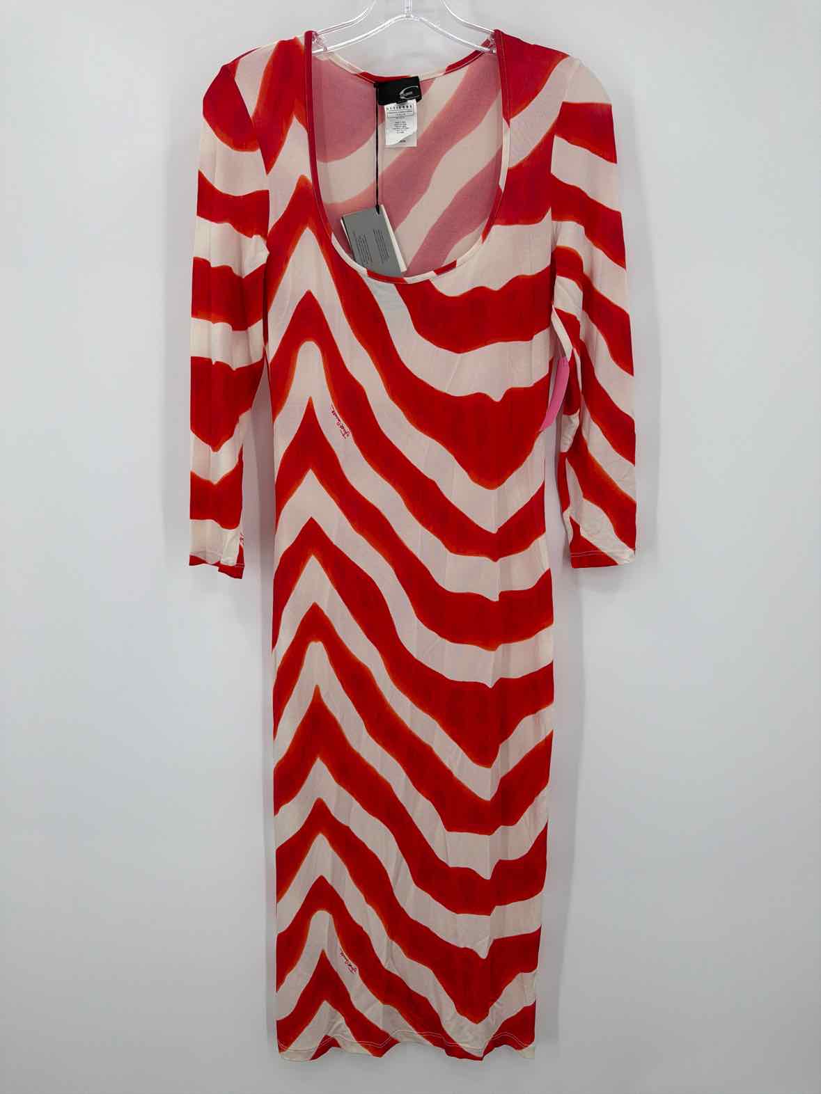 Pre-Owned Just Cavalli Red Size 44/10 Short Long Sleeve Dress | True Fashionistas.