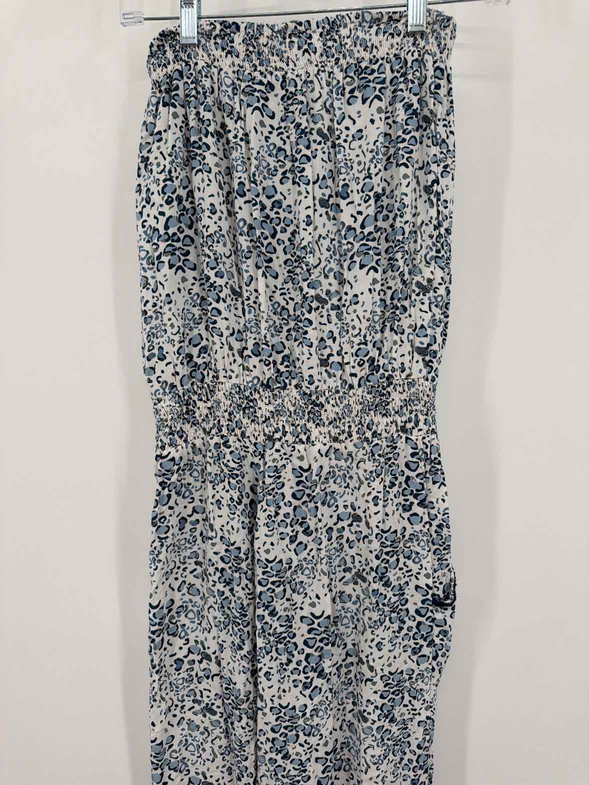 Pre-Owned Skemo Blue Size Large Strapless Jumpsuit | True Fashionistas.