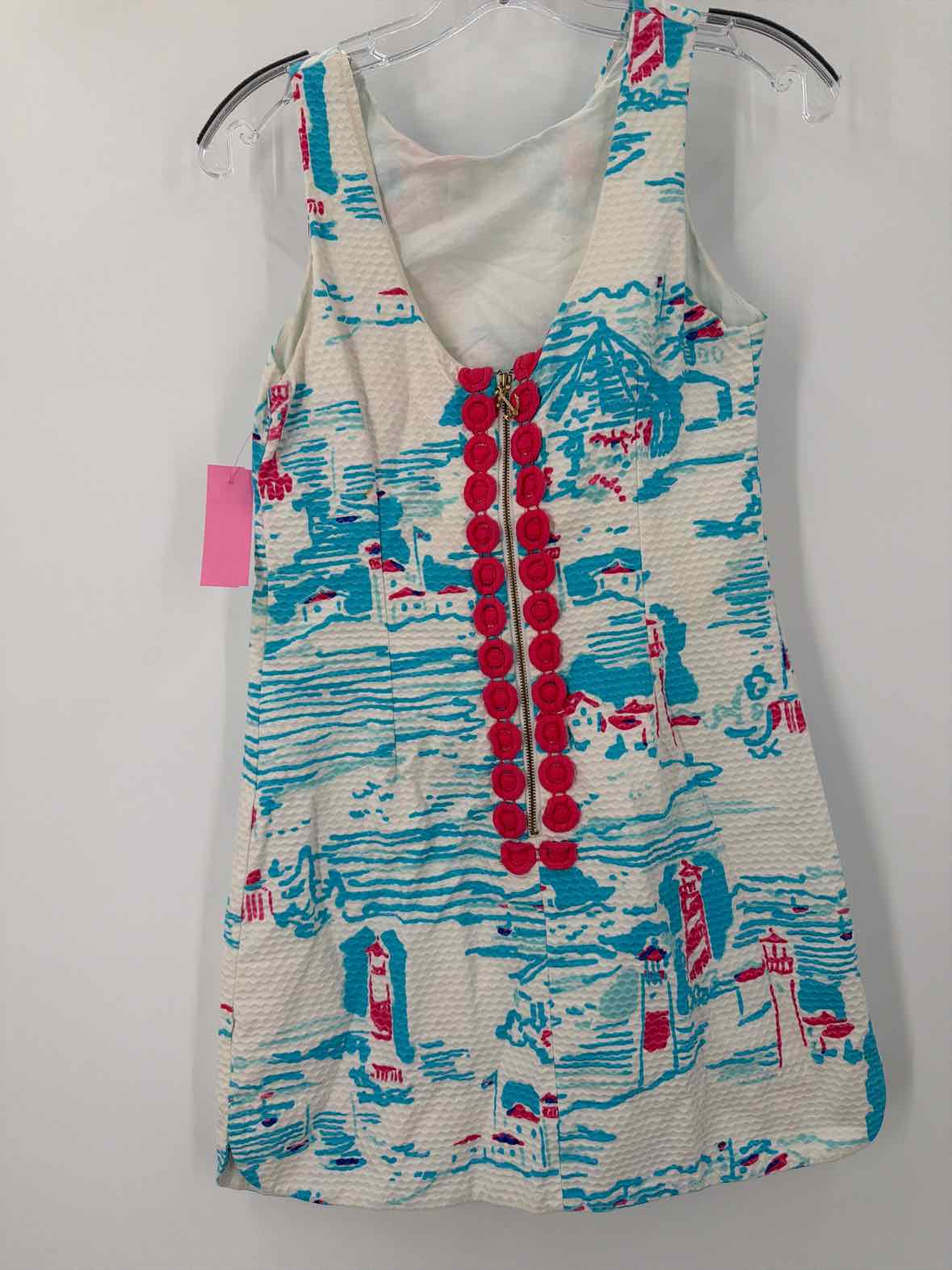 Pre-Owned Lilly Pulitzer White Size 0 Short Sleeveless Dress | True Fashionistas.