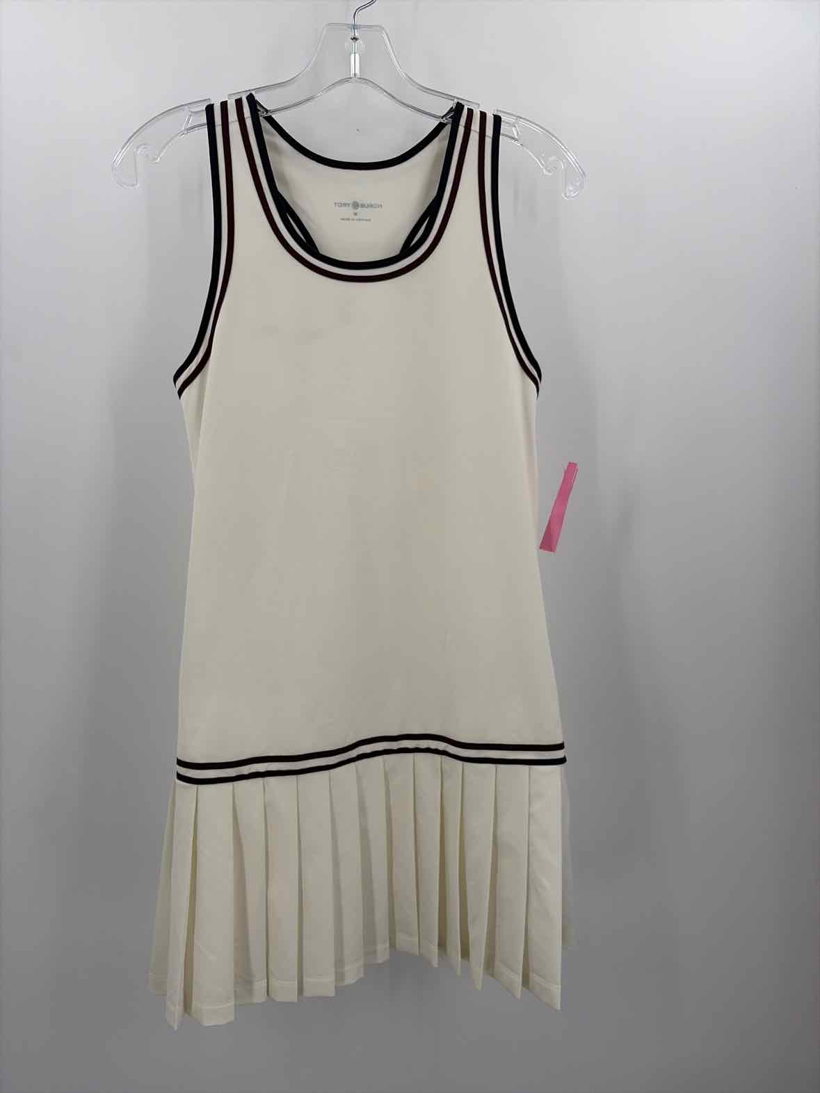 Pre-Owned Tory Burch Ivory Size Medium Short Sleeveless Dress | True Fashionistas.