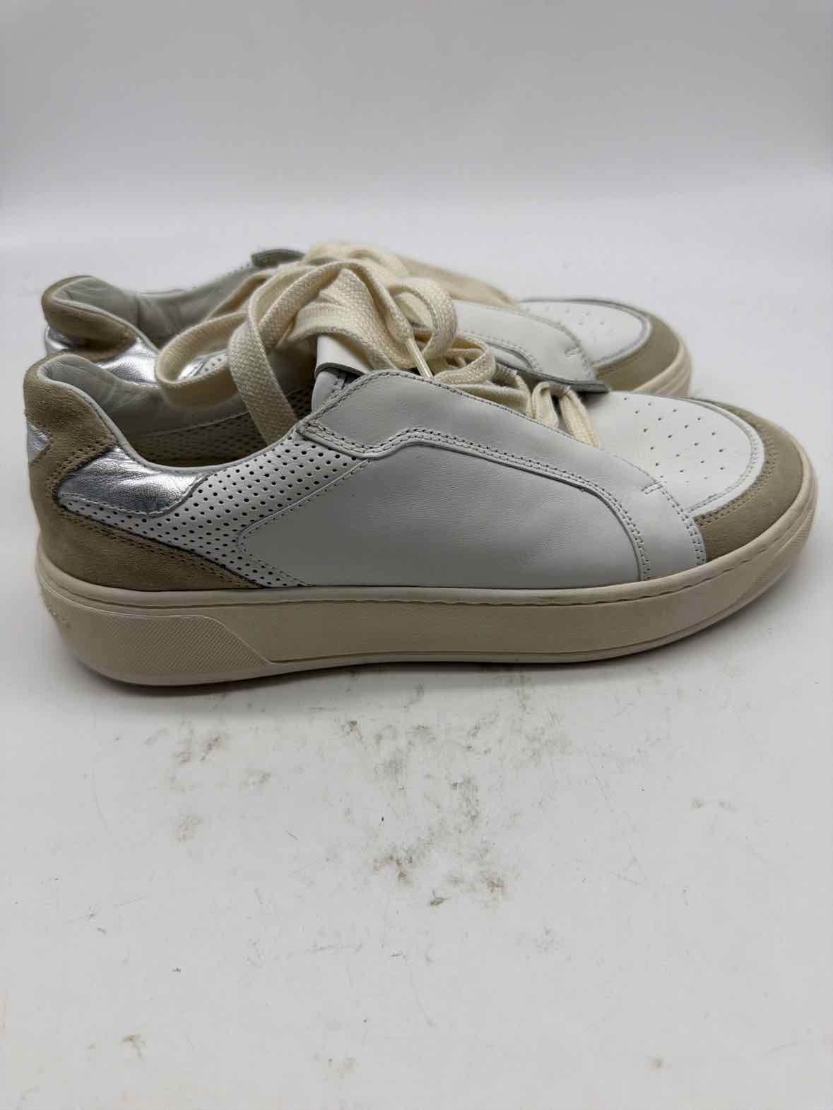 Pre-Owned Stuart Weitzman White Size 8 Fashion Sneaker Athletic Shoes | True Fashionistas.