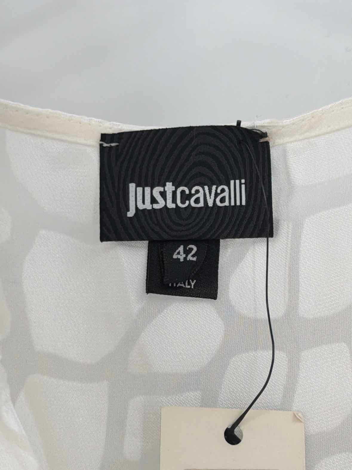 Pre-Owned Just Cavalli White Size 42 Blouse | True Fashionistas.