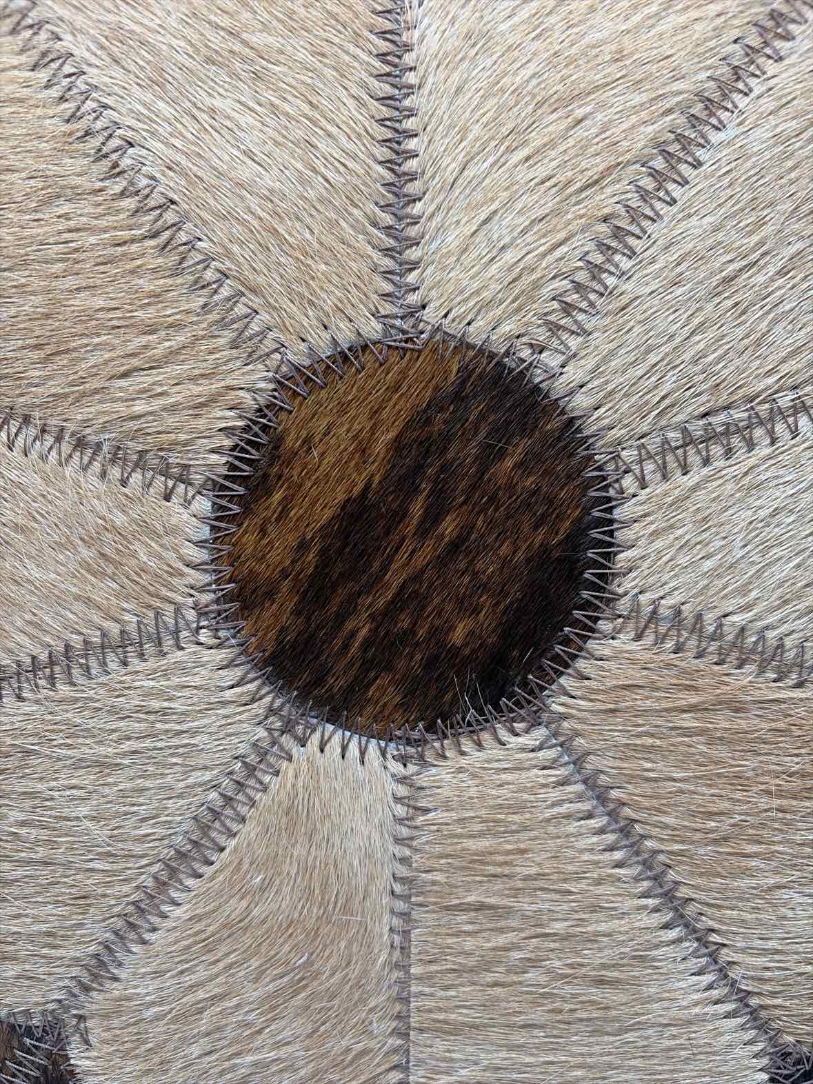 Brown & Black Faux Fur & Leather Pillow | True Fashionistas.