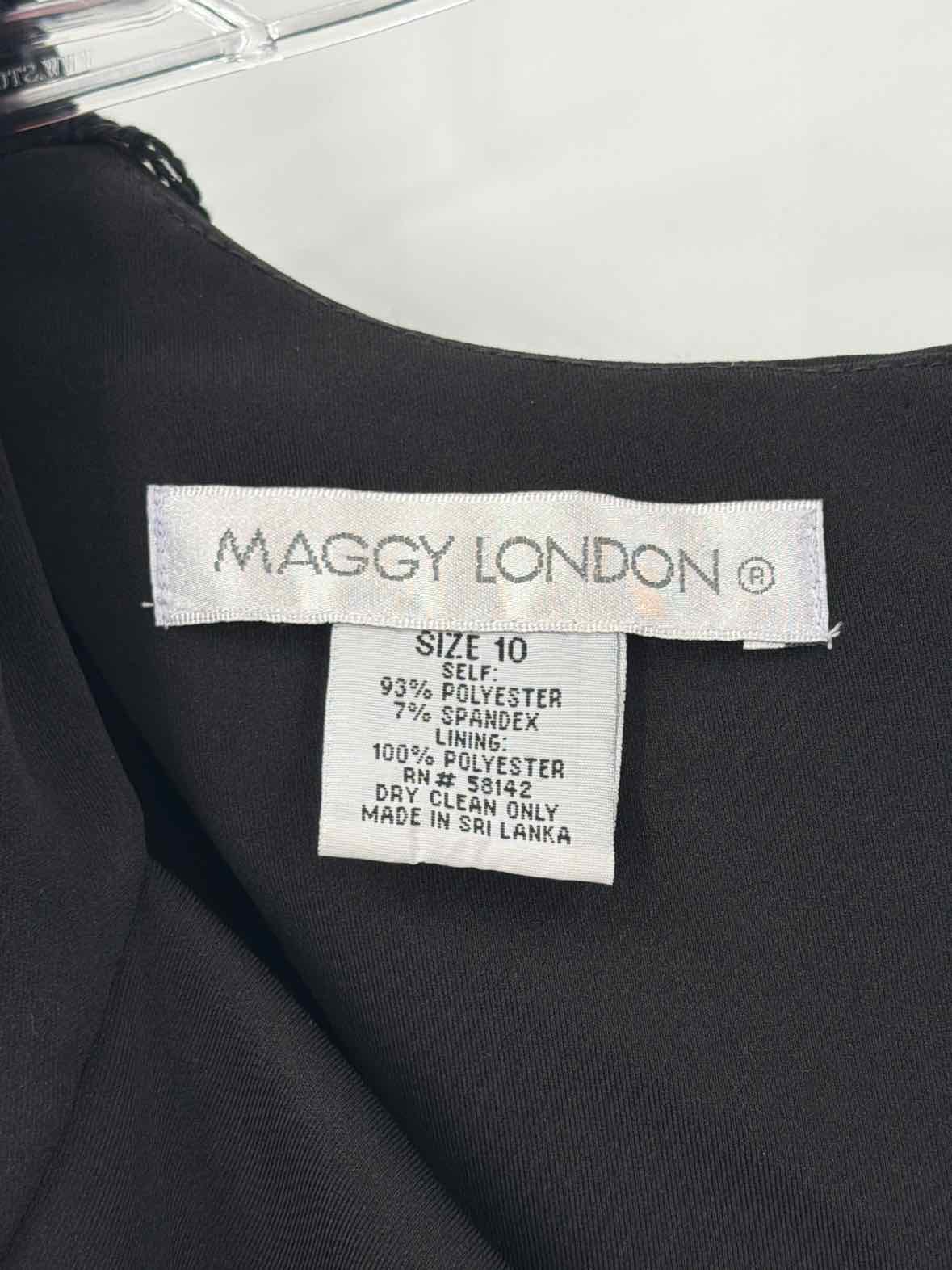 Pre-Owned Maggy London Black Size 10 Short Sleeveless Dress | True Fashionistas.