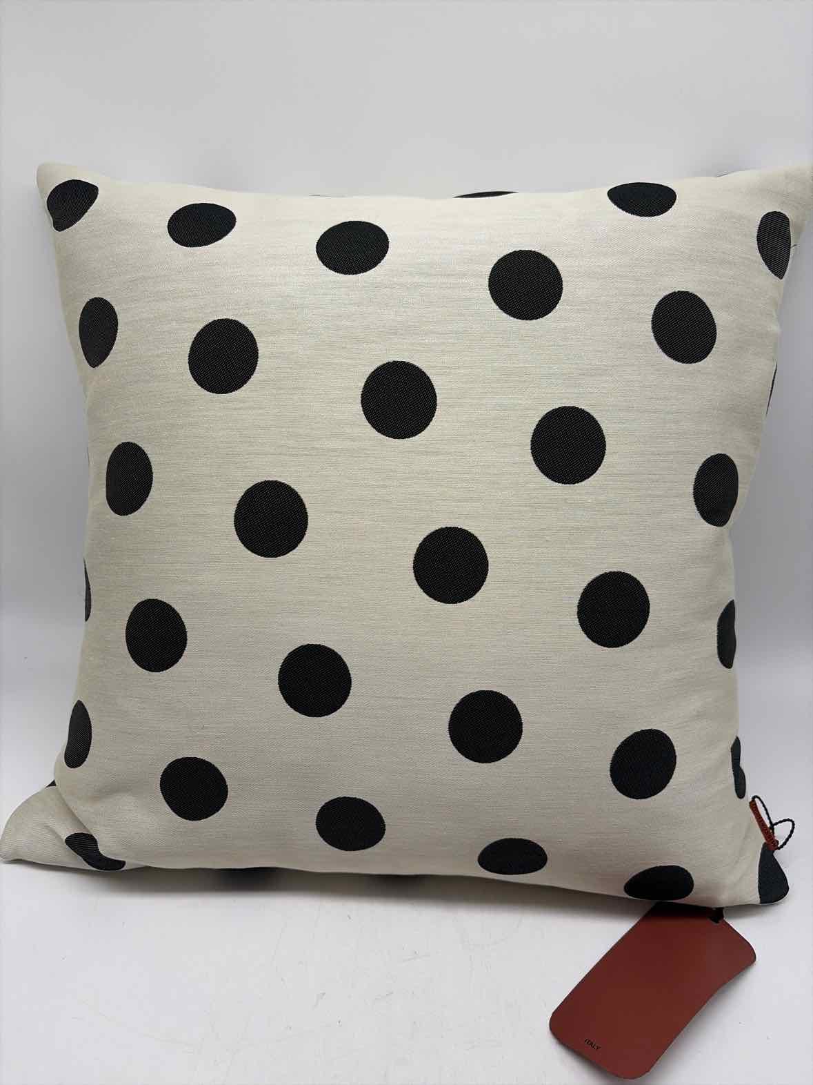 Missoni White Fabric W/Black Polka Dots Pillow | True Fashionistas.