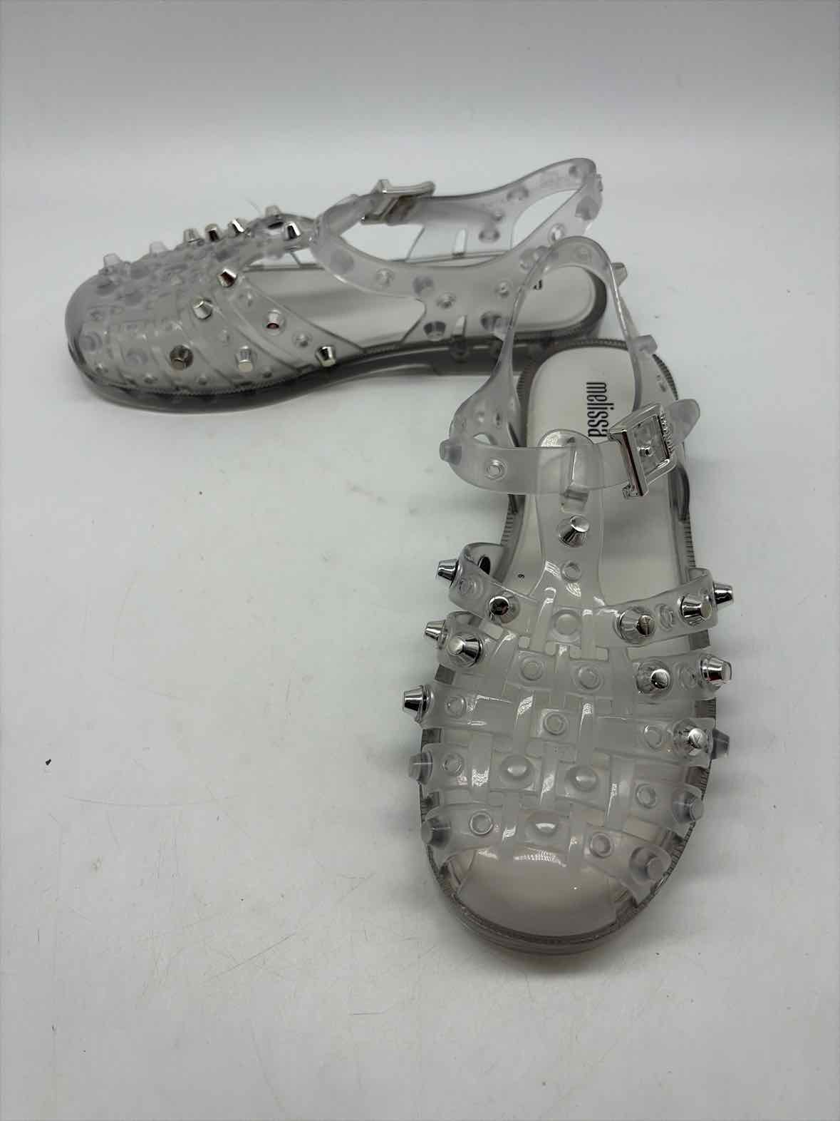 Pre-Owned Melissa White Size 7 Caged Sandals | True Fashionistas.