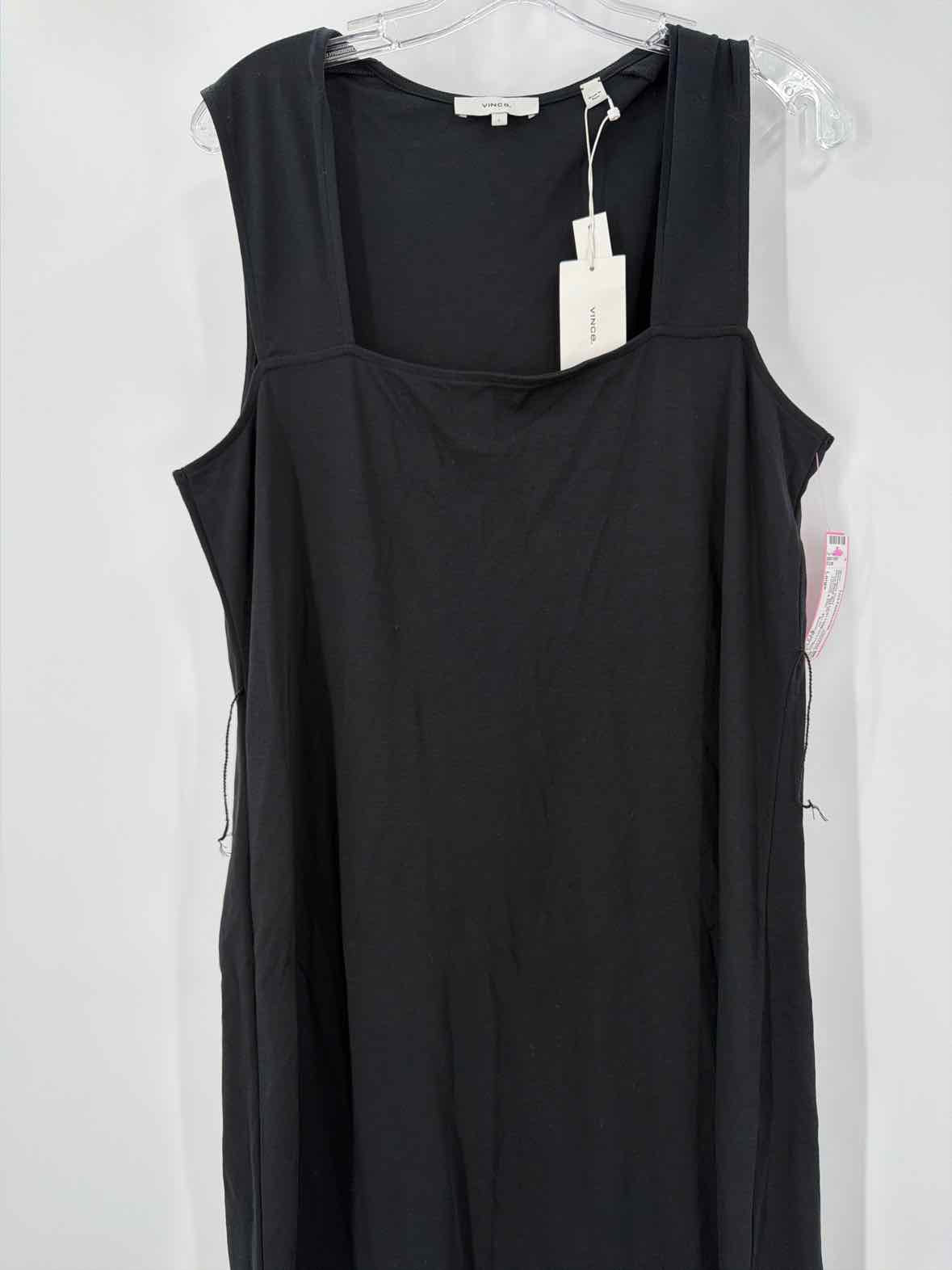 Pre-Owned Vince Black Size Large Long Sleeveless Dress | True Fashionistas.