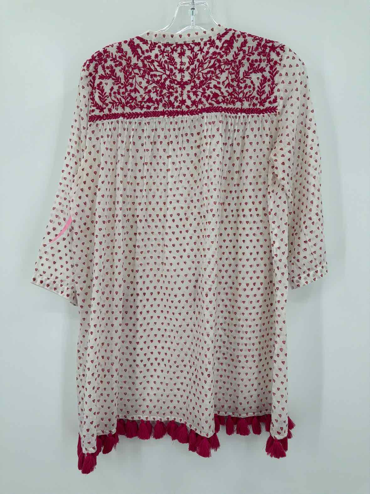 Pre-Owned Roller Rabbit White Size Small Tunic Blouse | True Fashionistas.