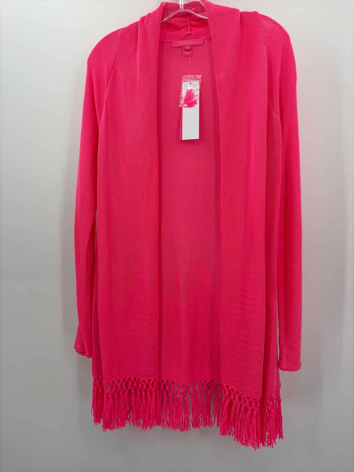 Pre-Owned Lilly Pulitzer Pink Size Medium Cardigan Sweater | True Fashionistas.
