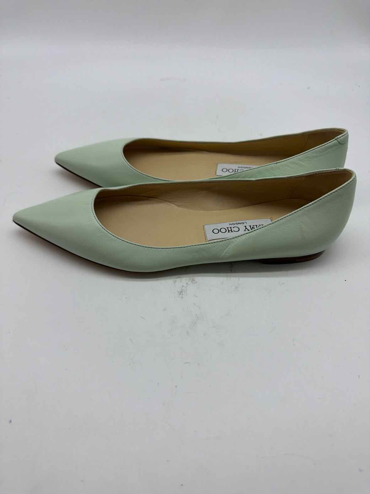 Pre-Owned Jimmy Choo Blue Size 36 Slip On Flats | True Fashionistas.