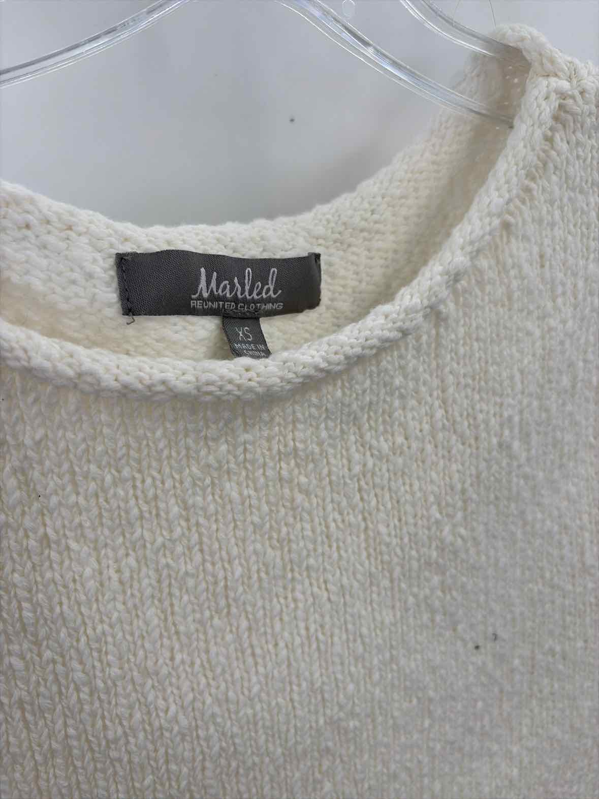 Pre-Owned Marled White Size XS Sweater | True Fashionistas.