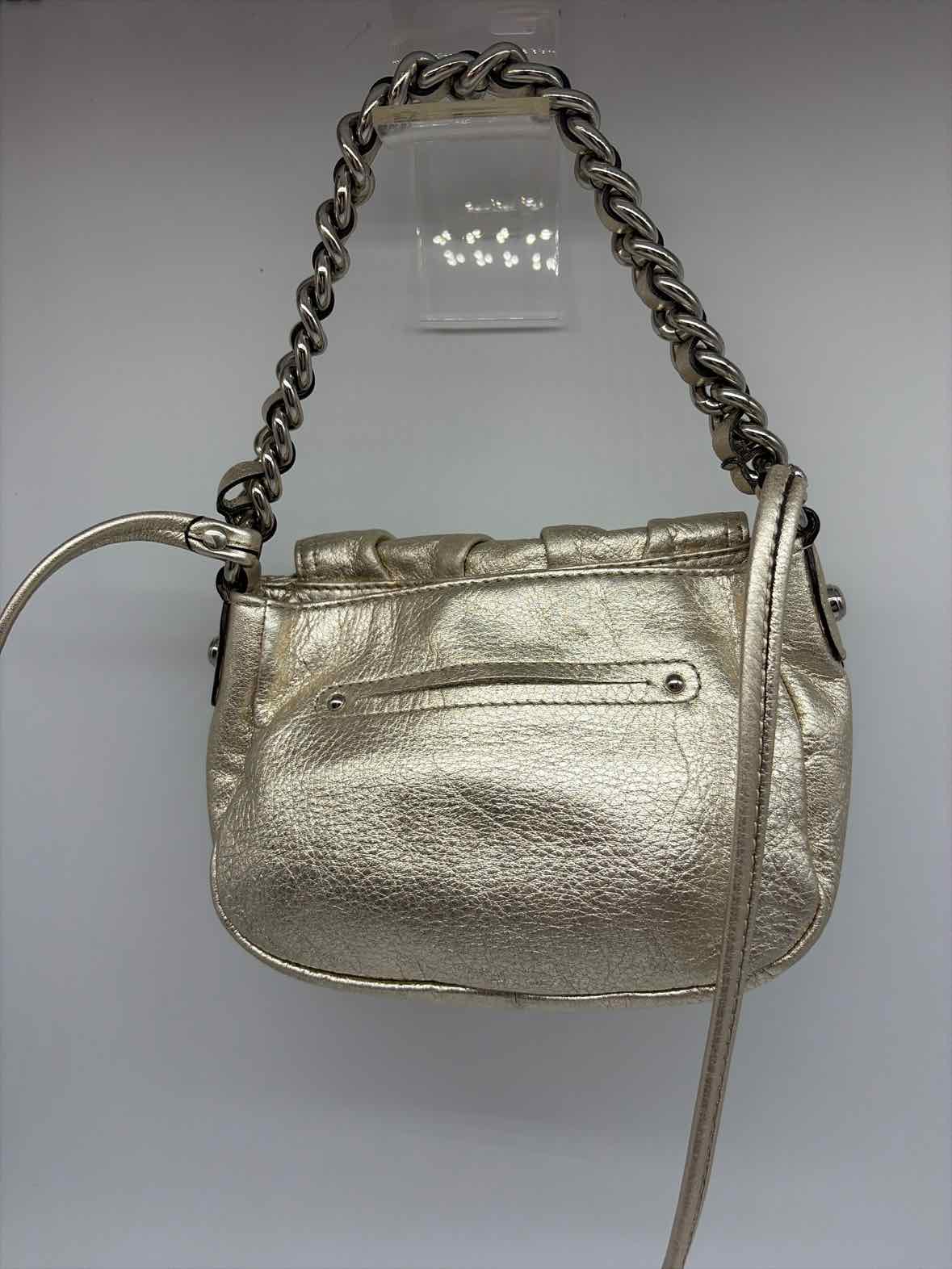 Pre-Owned B Makowsky Gold Crossbody | True Fashionistas.