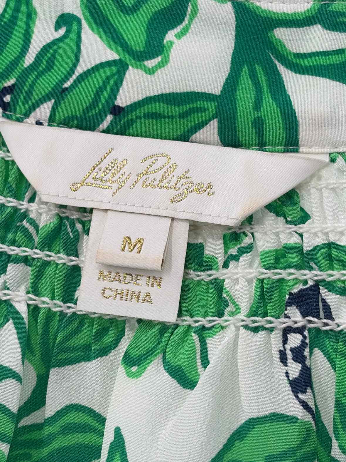 Pre-Owned Lilly Pulitzer Green Size Medium Long Sleeve Blouse | True Fashionistas.