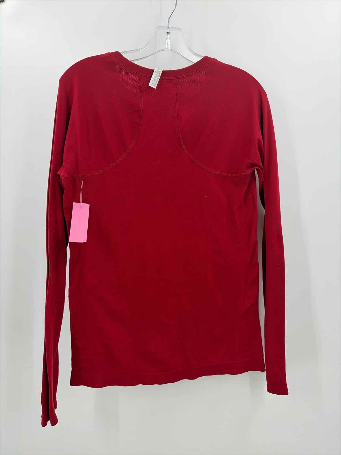 Pre-Owned Athleta Red Size Medium Athletic Long Sleeve | True Fashionistas.
