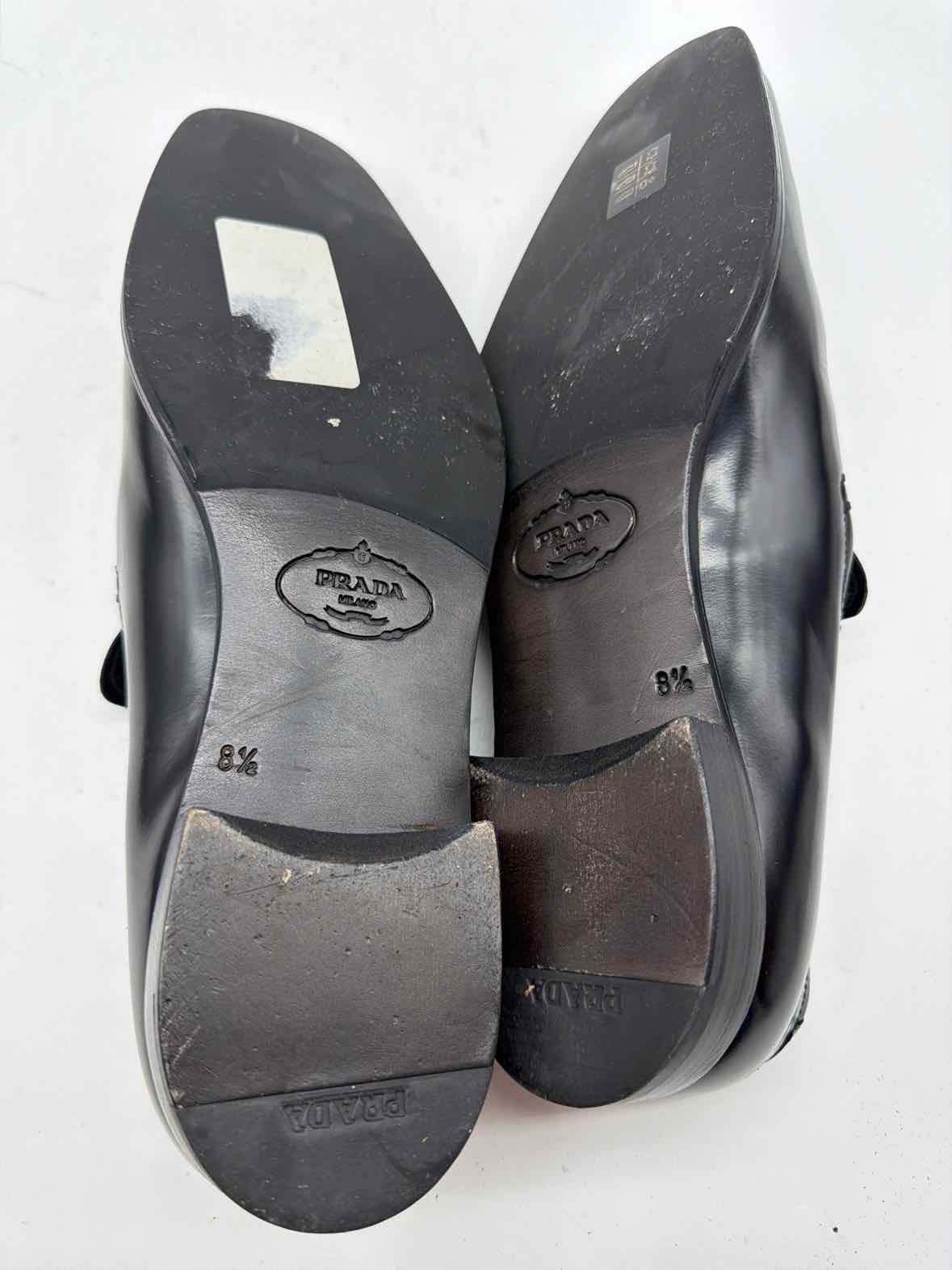 Pre-Owned Prada Black 8.5 Dress Shoe Men's Slip On | True Fashionistas.