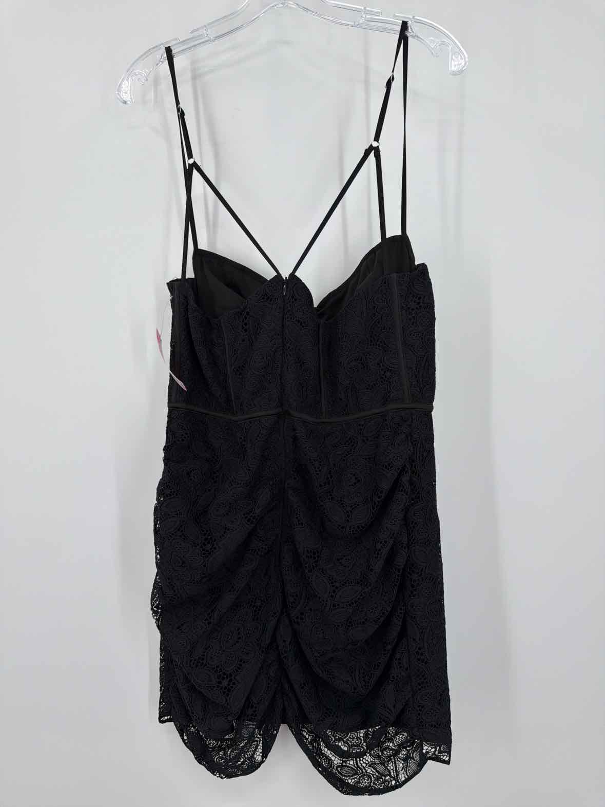 Pre-Owned For Love & Lemons Black Size XL Lace Short Sleeveless Dress | True Fashionistas.