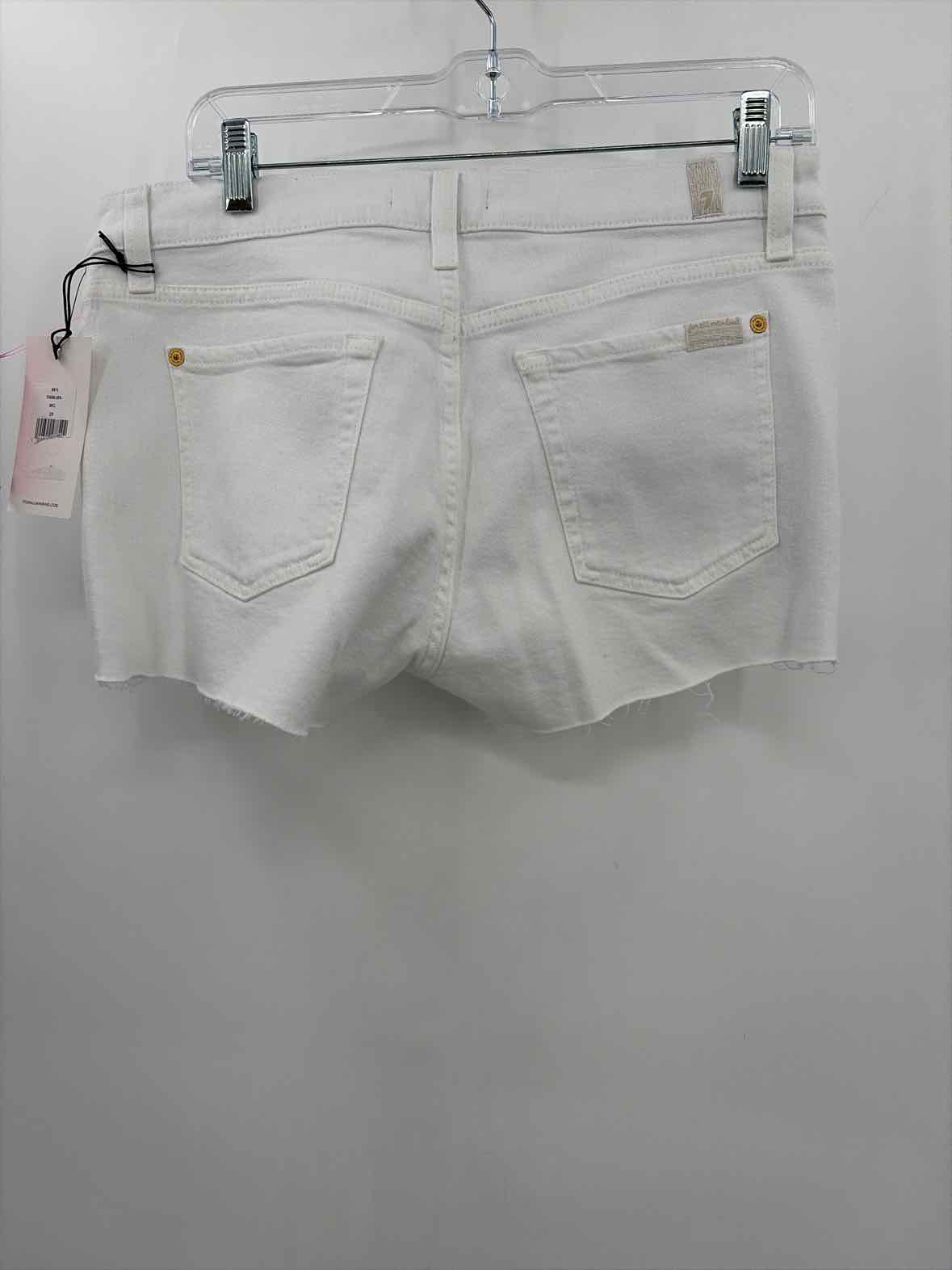Pre-Owned 7 For All Mankind White Size 29 Denim Shorts | True Fashionistas.