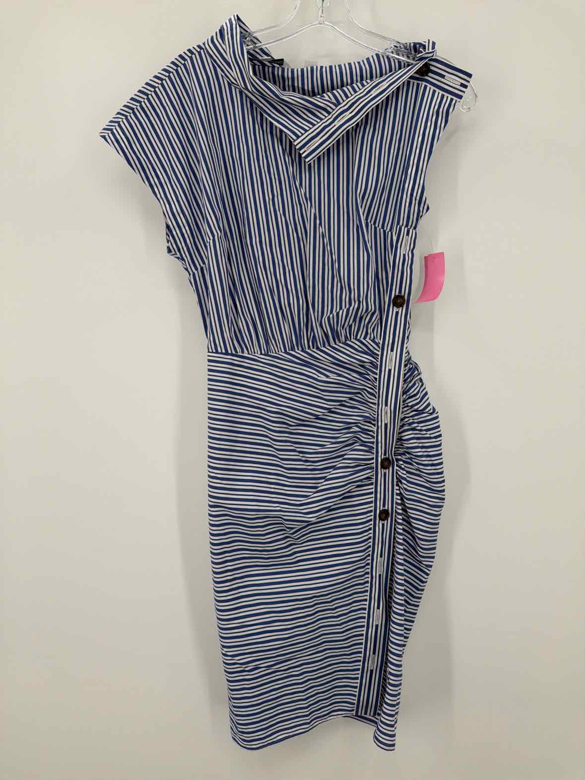 Pre-Owned Veronica Beard Blue Size 00 Stripe Short Sleeveless Dress | True Fashionistas.