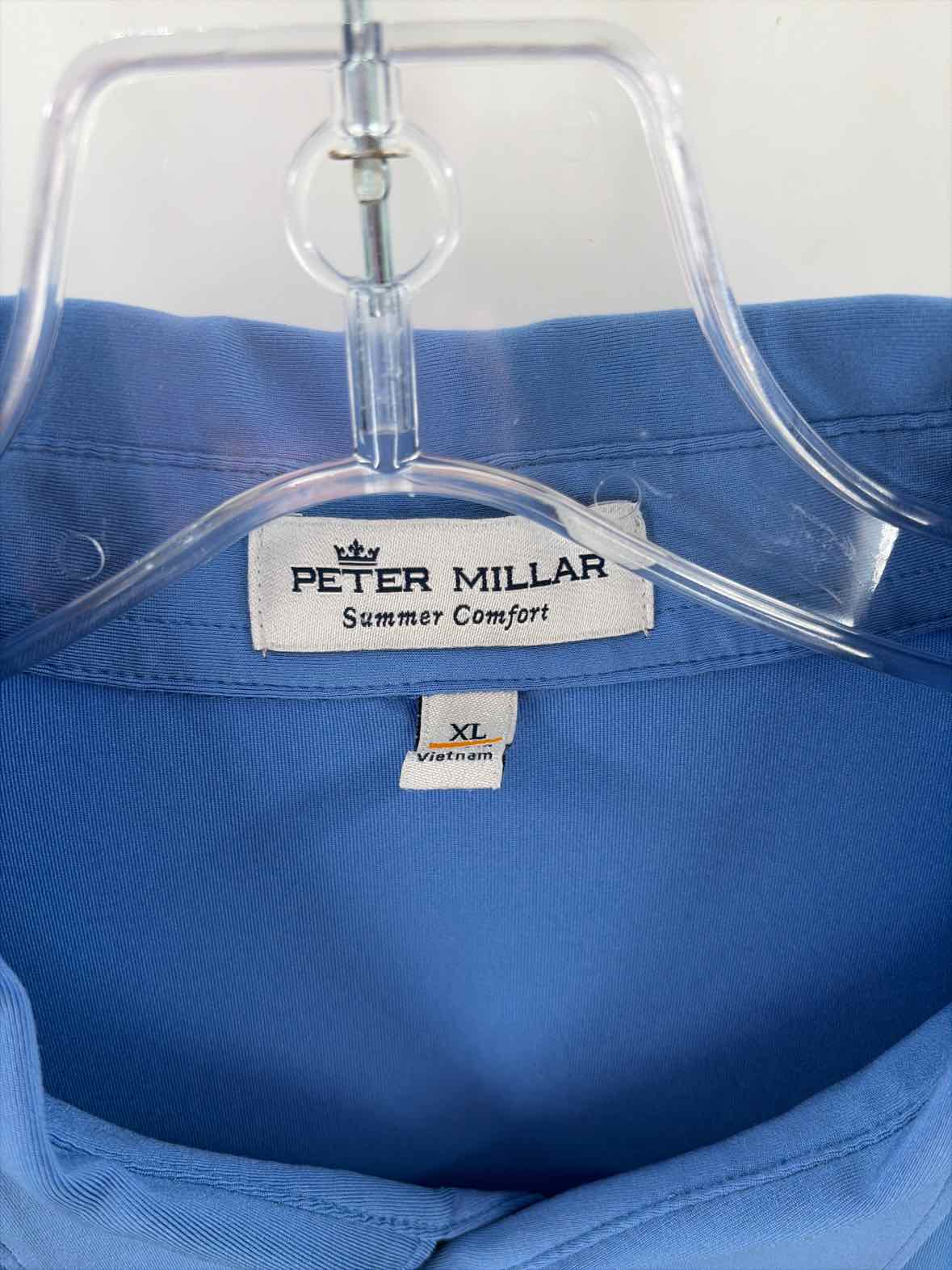 Peter Millar Blue Size XL Men's Polo Shirt | True Fashionistas.