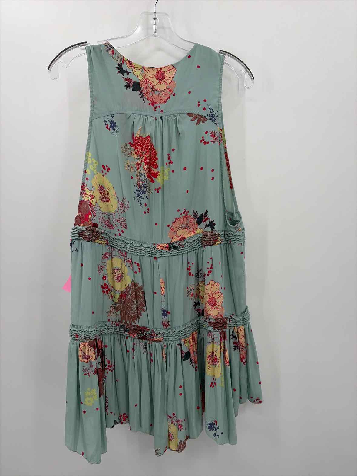 Pre-Owned Pilcro Blue Size Large Denim Short Sleeveless Dress | True Fashionistas.
