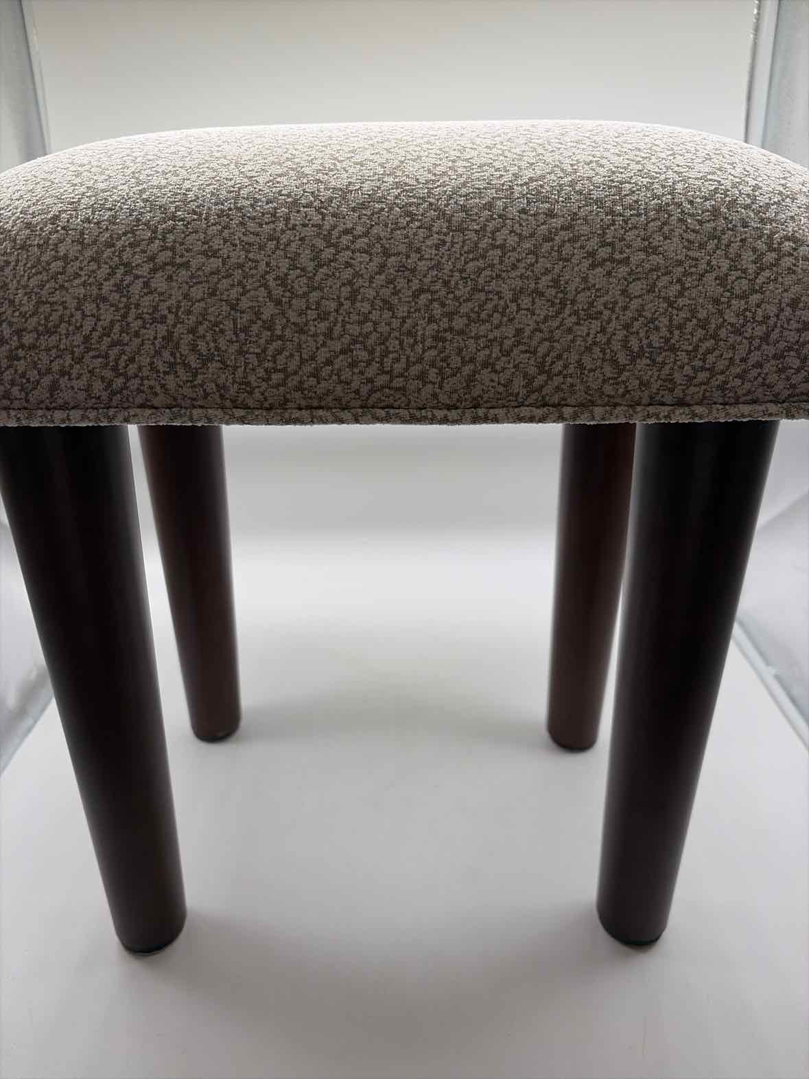 Small Beige Fabric Footrest | True Fashionistas.