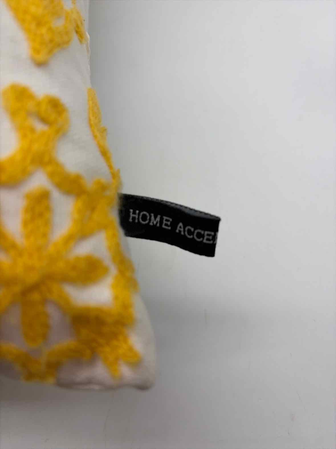 Home Accents Yellow And White Pillow | True Fashionistas.