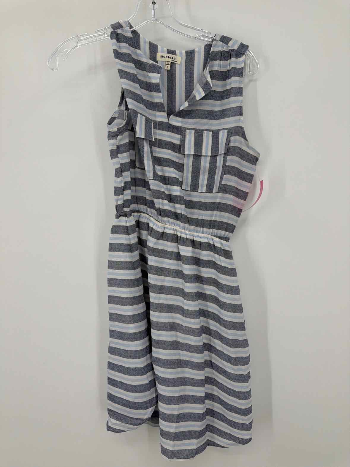 Pre-Owned Monteau Blue Size Small Short Sleeveless Dress | True Fashionistas.