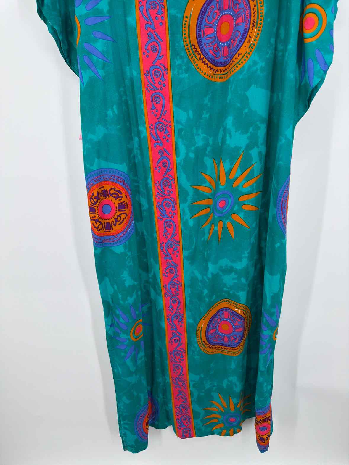 Pre-Owned Tiasa Blue Size One Size Long Short Sleeve Dress | True Fashionistas.