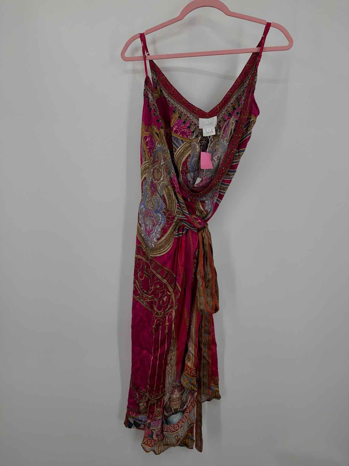 Pre-Owned Camilla Pink Size Medium Long Short Sleeve Dress | True Fashionistas.