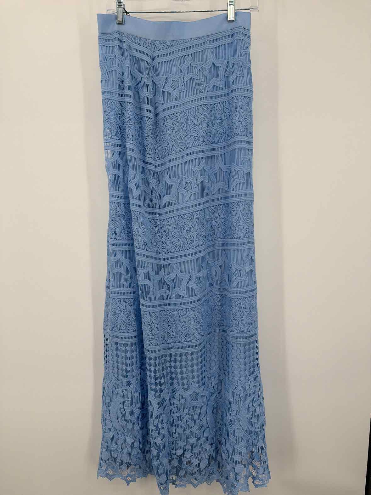 Pre-Owned Miguelina Blue Size Large Maxi Skirt | True Fashionistas.