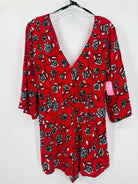 Pre-Owned Mink Pink Red Size Small Short Sleeve Romper | True Fashionistas.