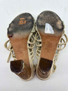 Pre-Owned Chanel Ivory Size 38 Strappy Heels | True Fashionistas.