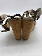 Pre-Owned Jimmy Choo Tan Size 10 Wedge Heels | True Fashionistas.