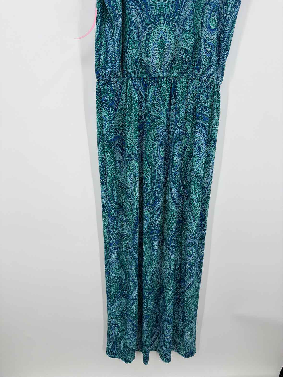 Pre-Owned En Focus Blue Size 8 Long Sleeveless Dress | True Fashionistas.