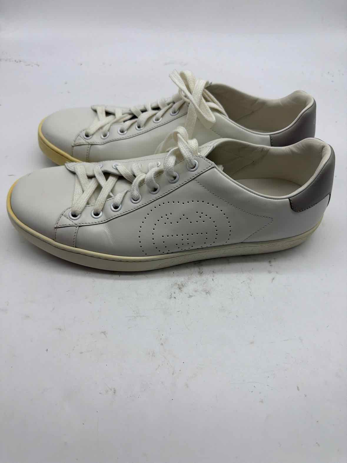 Pre-Owned Gucci White Size 11 Fashion Sneaker Athletic Shoes | True Fashionistas.