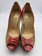 Pre-Owned Christian Louboutin Red Size 9.5 Stiletto Heels | True Fashionistas.