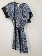 Pre-Owned Oscar de la Renta Pink Label Blue Size Small Robe | True Fashionistas.