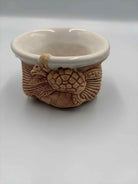 Tan & White Ceramic Bowl | True Fashionistas.