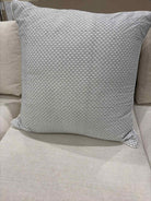 Hotel Collection Silver Metallic Thread Fabric Pillow | True Fashionistas.