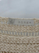 Pre-Owned Hinge Ivory Size Small Short Sleeve Sweater | True Fashionistas.