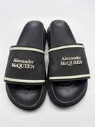 Pre-Owned Alexander McQueen Black Size 40 Slide Sandals | True Fashionistas.