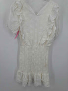 Pre-Owned Salt Water LUXE White Size Medium Short Short Sleeve Dress | True Fashionistas.